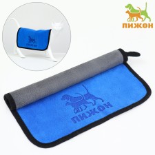 An animals towel is supervoting, small, 400 g/m², 30 x 30 cm, blue
