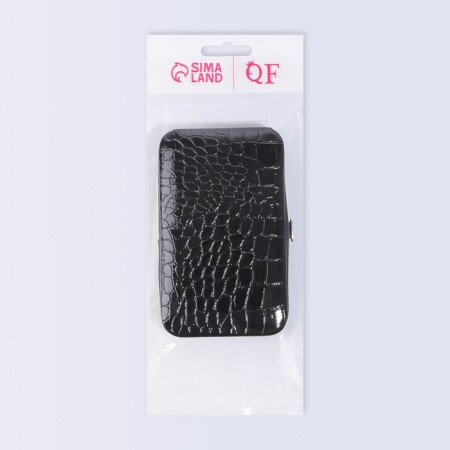 Manicure set "reptile", 8 items, in case, black color-6