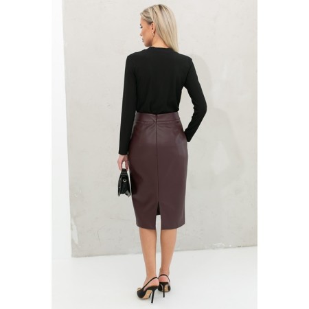 Female skirt, size 58, red color-1