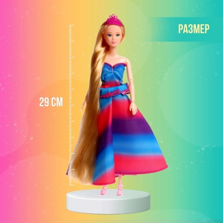 Model-model "Elena" is a hinge, in a magnificent dress, with accessories, mix-1