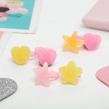 Children's ring "chosen" marmalade assorted, mix shape, mix color, dimensionless