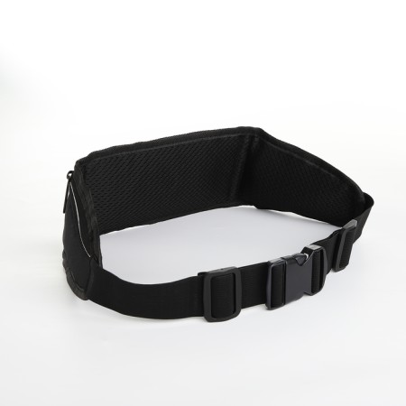 Lightning waist bag, 3 departments, black color-2