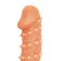 Kokos nozzle is realistic with additional stimulation, TPE, bodily, 15.6 cm, l