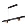 LED LED suspended Ambrella Light, Linetech, FL5956, LED, 18 W, 1350LUM, 4200K, black color, gold