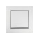 Tot Elegant switch, 10 a, 1 cl., Hidden, silver