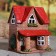 Aroma lamp house "Fear", 12 cm, handmade, mix
