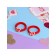 Hair elastic band “Little Joy”, set 2 pcs., Butterfly, 3.5 cm, red