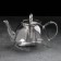 Glass teapot with metal sieve "Jacques", 1.3 liters
