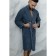 Terry dressing gown, size 48, blue color