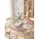 Tables on the table “Flower picture”, round, oxford, elastic band, size 140x140 cm, diameter 105-120 cm