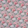 Paper packing craft white "Flowers", 50 x 70 cm