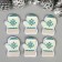 Decor for creativity wood, felt "mittens" set of 6 pcs 4x3.2 cm