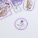 Stickers for creativity "Tags - purple flowers" set of 30 pcs 0.2x8x11 cm