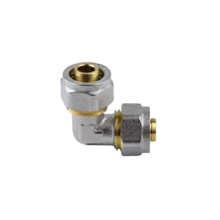 Aquasfera square 7005-01, crimping, d = 16 mm x 90 °, brass