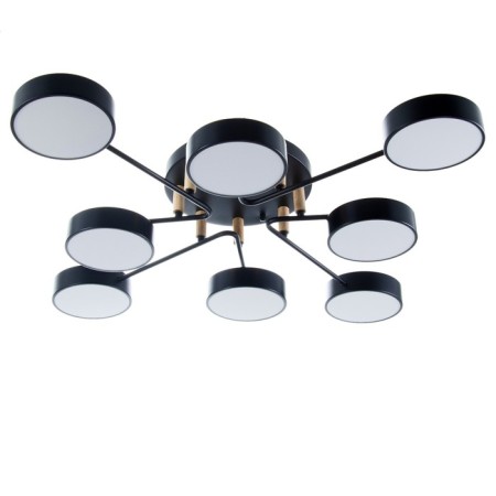 Almo chandelier 8XLED 192W 3000-6000K Black 90x90x21 cm Bayerlux
