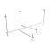 Bath frame Zein, 160 x 90 cm, x-shaped