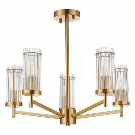 Ceiling Ceiling ST LUCE. SL1233.302.05. Bitonto. 5x60 watts, E14, 58x58x49 cm, brass color
