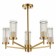 Ceiling Ceiling ST LUCE. SL1233.302.05. Bitonto. 5x60 watts, E14, 58x58x49 cm, brass color