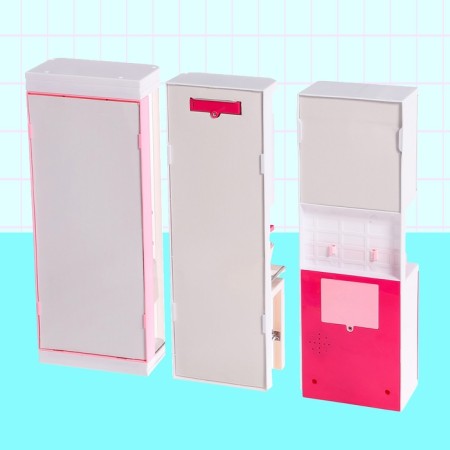 A set of furniture for dolls "Bathroom", a bathroom, a sink, a post -decker-12