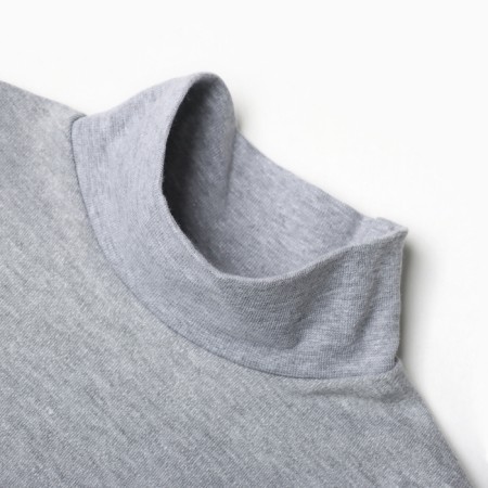 Turtleneck for girls, gray color, height 122 cm-1