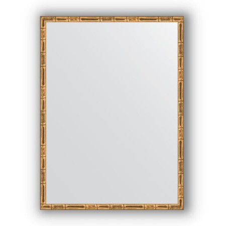 Mirror in the baguette frame - Golden Bamboo 24 mm, 57 x 77 cm, EvoForm