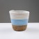 Kashpo wicker "Namibia", 21.5x21.5x18.8 cm, natural, blue, white
