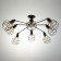 Ortiko chandelier 8he27 40w Black 80x80x25cm Bayerlux