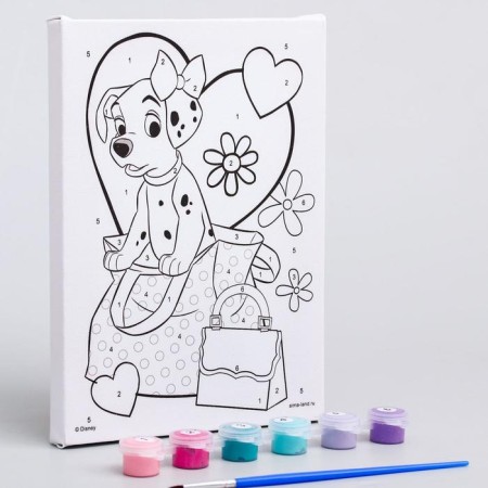 Picture on numbers for children, 21x15 cm, 101 Dalmatian-2