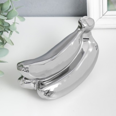 Souvenir Ceramics "Bueau of bananas" silver 9x17x7.5 cm