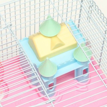 A cage for rodents "Pigzon", equipped with a lock, 37 x 27 x 30 cm, pink-7