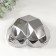 Souvenir Ceramics "Heart 3d Branch" silver 15x15x5 cm