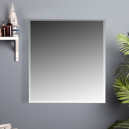 Bathroom mirror "ESHZ-550", white, 55 x 60 x 12 cm-1