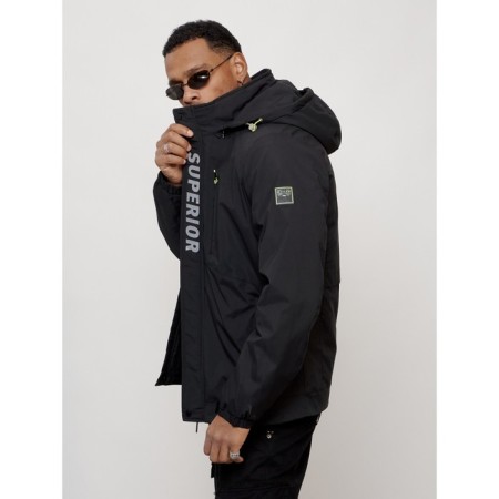 Sports male jacket, size 50, black color-8