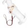 A set with a soft cage "cells", size S, leash, 120 x 1.5 cm, og 28-62 cm, red
