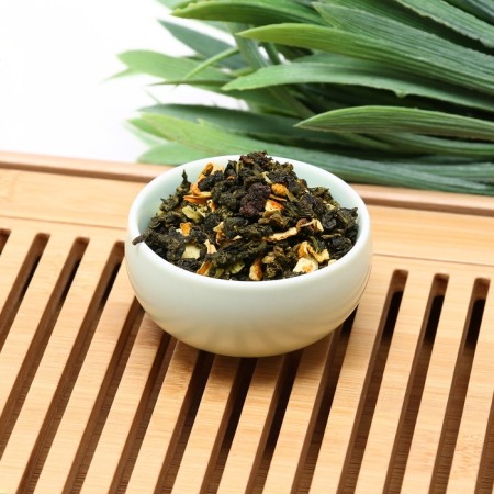 Green tea Chinese leaf oolun sweet almonds, 200 g-1