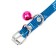 Collar "chamomile" 30 x 1 cm, artificial leather, mix of colors