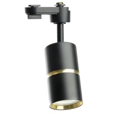 Snow -phase track lamp Feron AL178, IP40, GU10, 15 W, 55x55x175 mm, Black color with gold