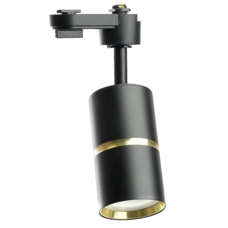 Snow -phase track lamp Feron AL178, IP40, GU10, 15 W, 55x55x175 mm, Black color with gold