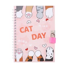 Gift notebook, 45 sheets, line, on the castle, on the crest, paws (17.8x13cm)