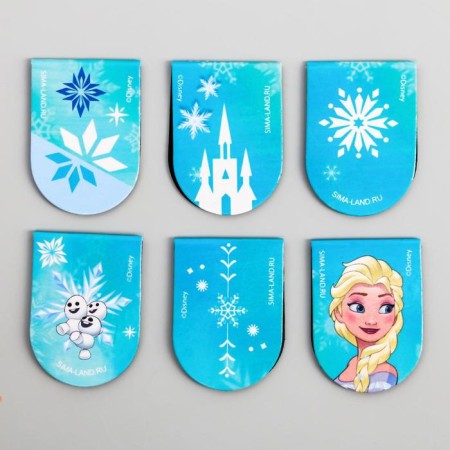 Postcard with Frozen magnetic bookmarks, cold heart, 6 pcs.-1