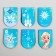 Postcard with Frozen magnetic bookmarks, cold heart, 6 pcs.