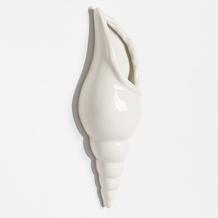 Nastennaya decor "shell" 28 x 10.3 cm, white-3