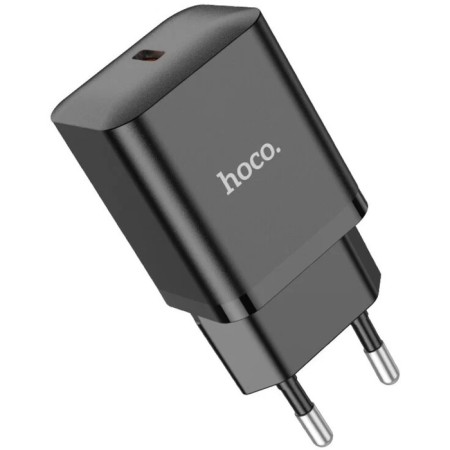 Network charger Hoco N27, 1 Type-C, 20 W, PD + Qc, Black-2