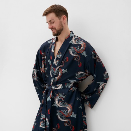 Home robe KAFTAN "Dragon", r.52-54, blue-1