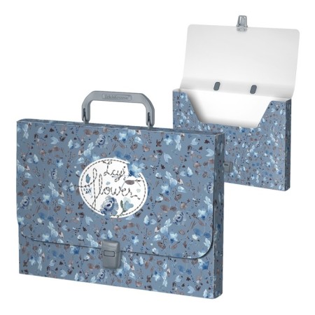 A4 Portfire folder, 1 department, Erichkrause Frozen Beauty, up to 350 sheets, with a pattern