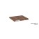 Brown table "Bax 550", 450 × 450 × 550 mm, the color of the powder