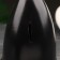 Piggy bank "Rocket" Black with a white marker, 21 cm