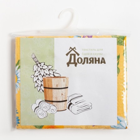 A towel for the bath "Russian Field" 80x 150 cm, cotton waffle leaf-4