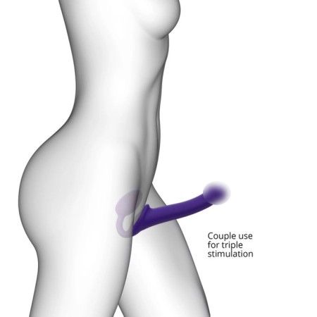Strapon Strap-on-Me Semi-Raalistic Undes, purple m, 18 cm-1