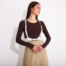 Breefules on buckles, white color